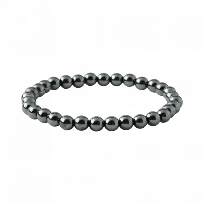 Hematit 6mm Doğal Taş Bileklik