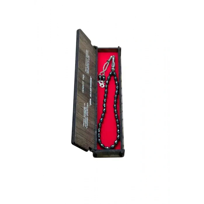 Hematit Taşı 33 Lük Kutulu Tesbih