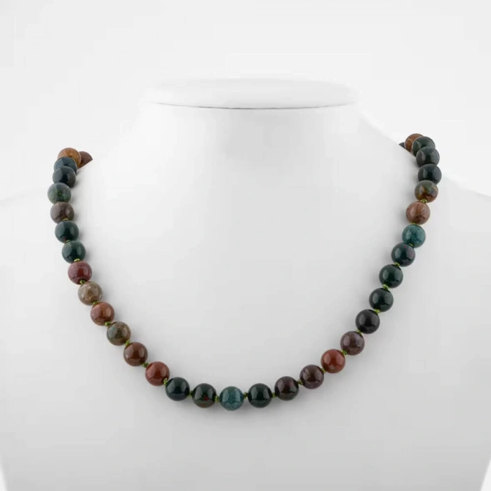 Hint Akiği 6 mm Düğümlü Doğal Taş Kolye