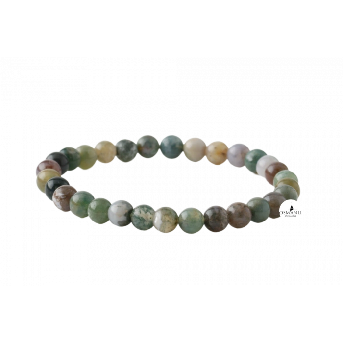 Hint Akiği 6mm Doğal Taş Bileklik