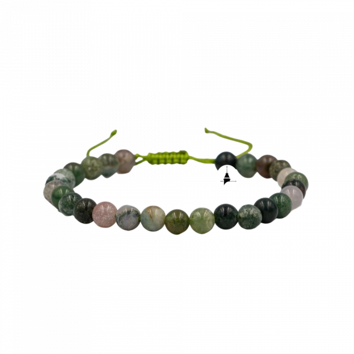 Hint Akiği 6mm Merdiven Kapama Doğal Taş Bileklik