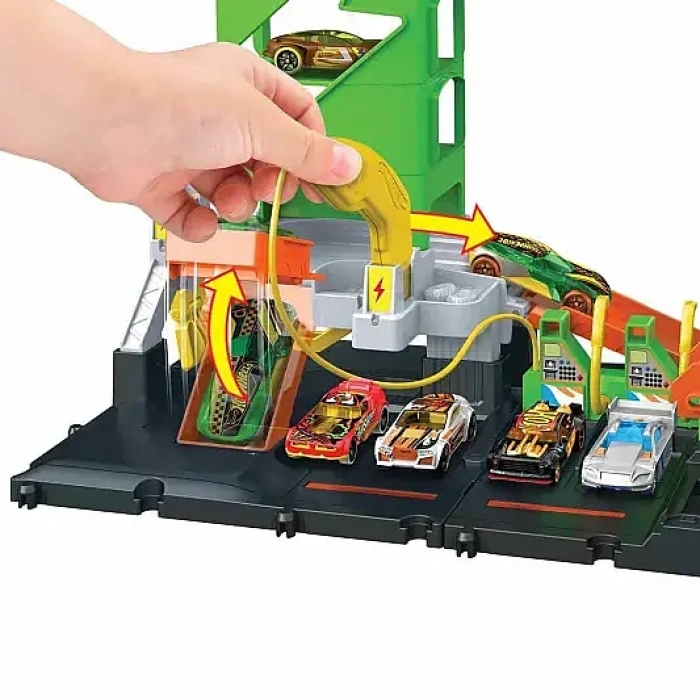 Hot Wheels Elektrikli Araç Şarj İstasyonu Oyun Seti