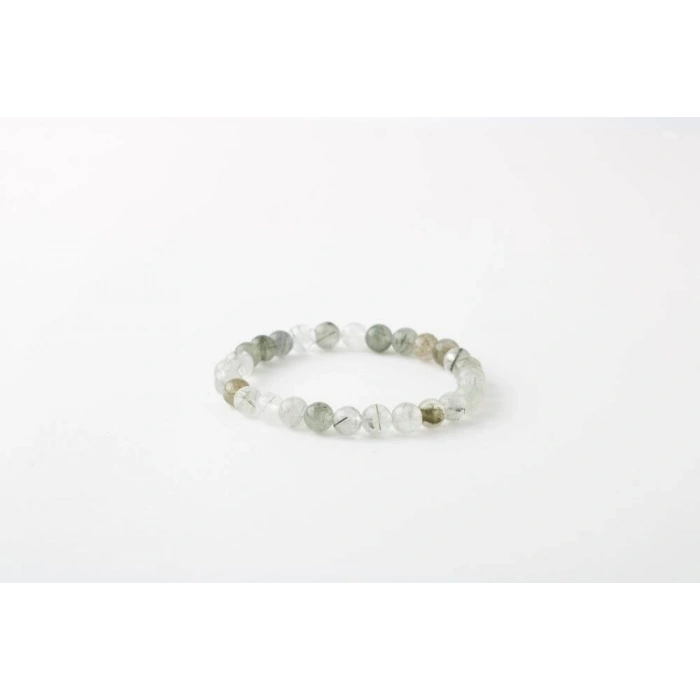 İğneli Kuvars 8mm Doğal Taş Bileklik