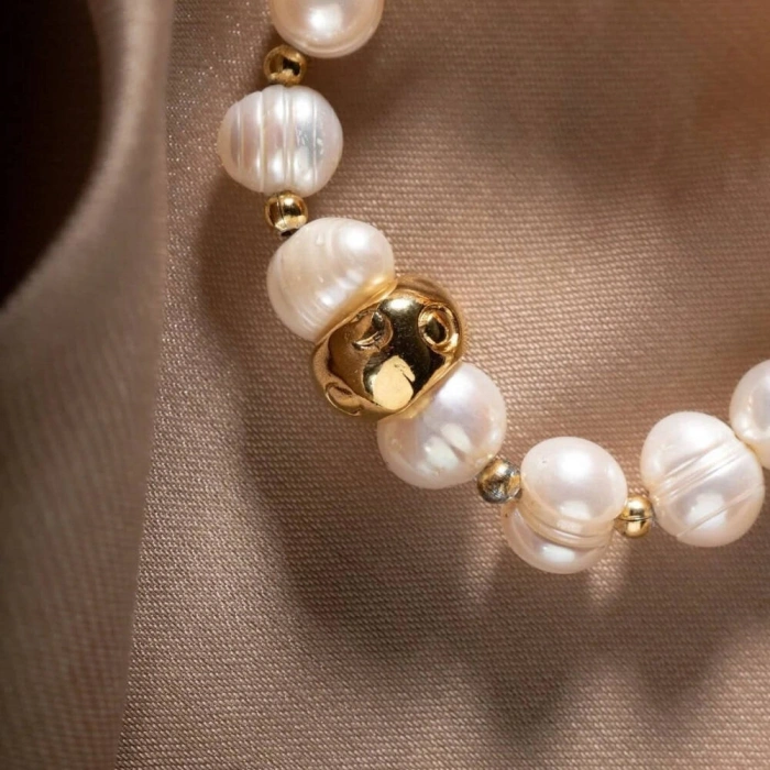 İnci Doğal Taş Bileklik