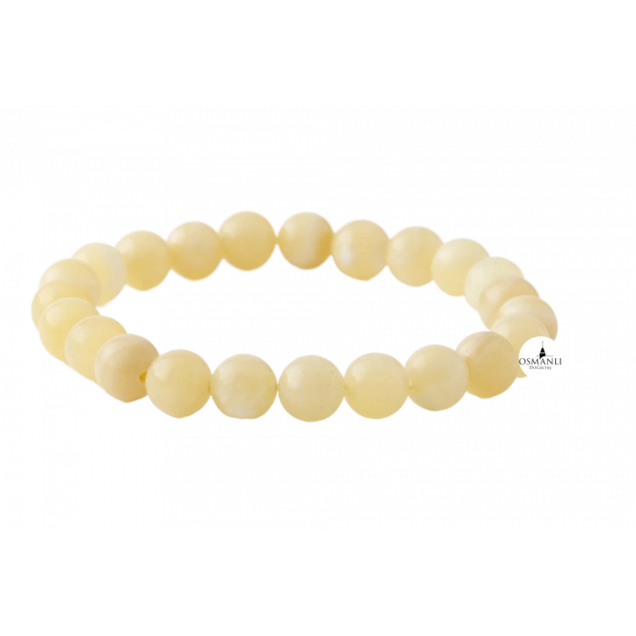 Kalsit 8mm Doğal Taş Bileklik