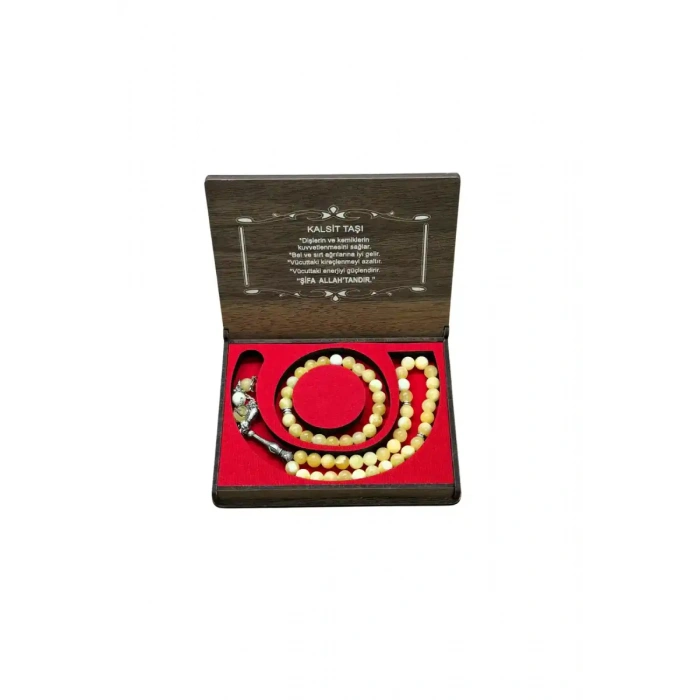 Kalsit Taşı 33 Lük Tesbih & Bileklik Set