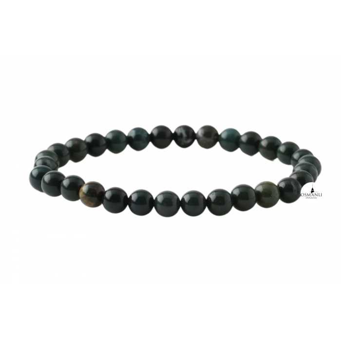 Kan Taşı 6mm Doğal Taş Bileklik