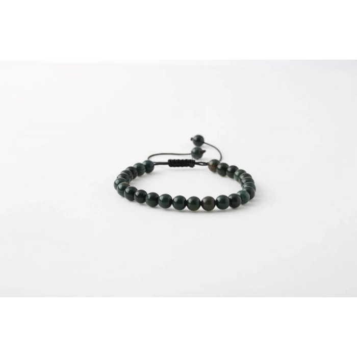 Kan Taşı 6mm Merdiven Kapama Doğal Taş Bileklik