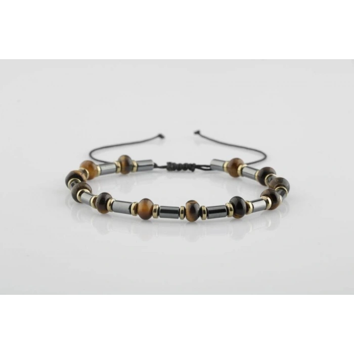 Kaplan Gözü Hematit Doğal Taş Bileklik