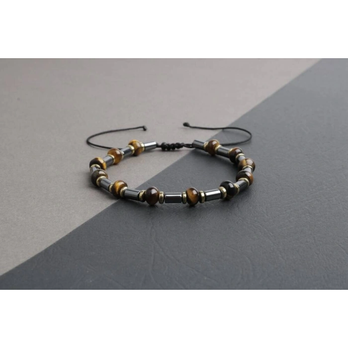 Kaplan Gözü Hematit Doğal Taş Bileklik