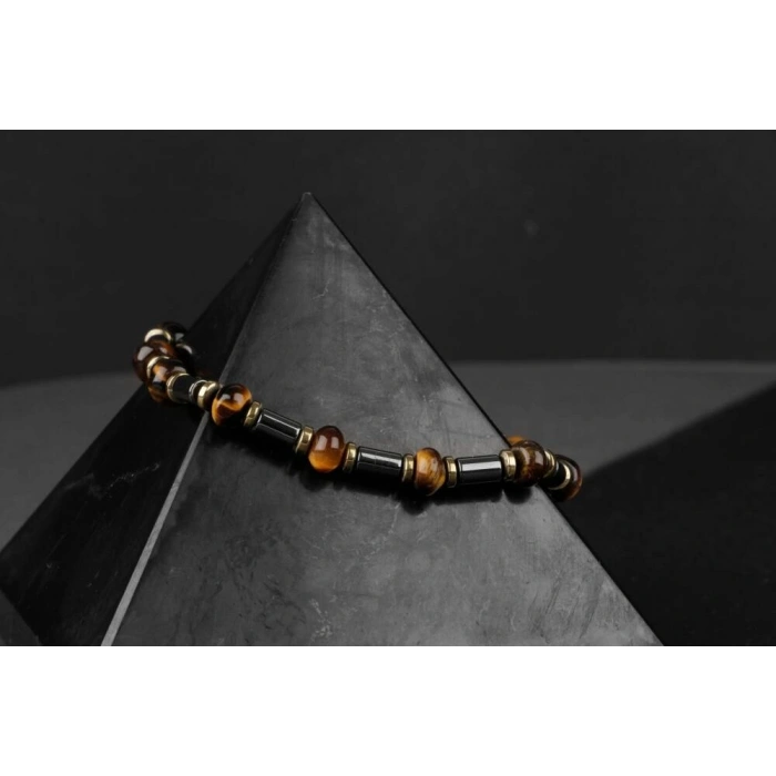 Kaplan Gözü Hematit Doğal Taş Bileklik