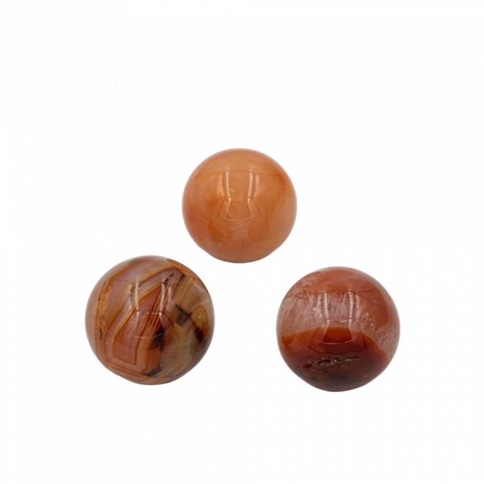 Karnelyan Akik Doğal Taş Küre Tımbıl El Taşı