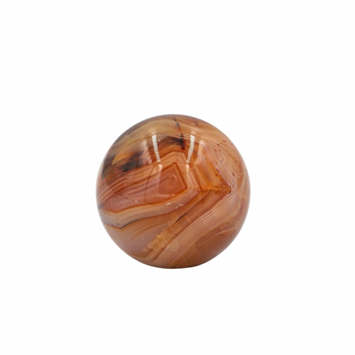 Karnelyan Akik Doğal Taş Küre Tımbıl El Taşı