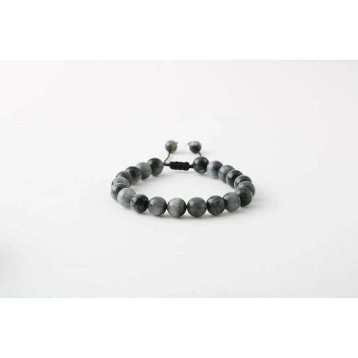 Kedi Gözü 8mm Merdiven Kapama Doğal Taş Bileklik