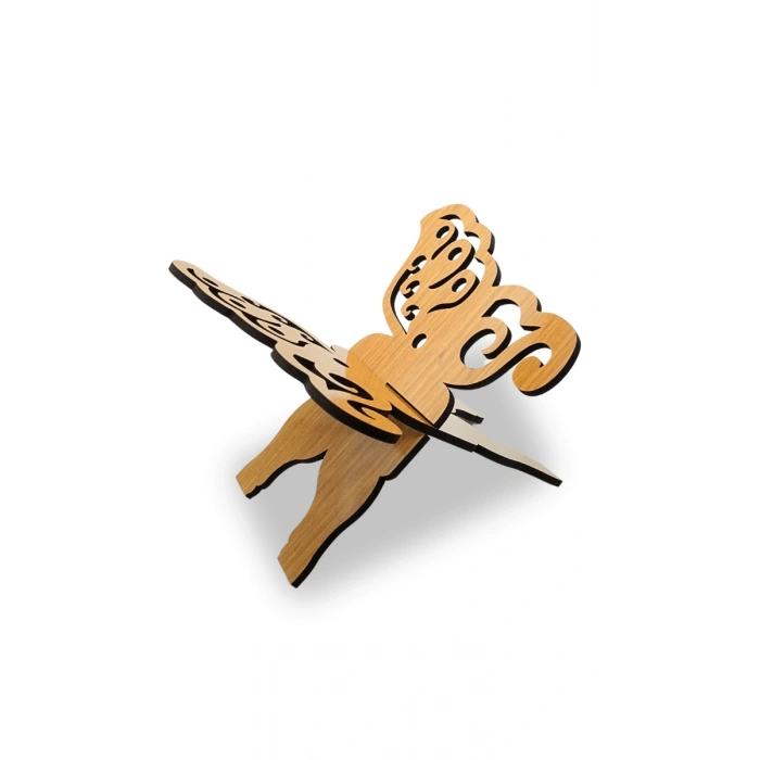 Kelebek Motifli Ahşap Rahle