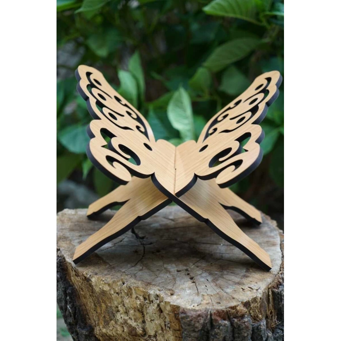 Kelebek Motifli Ahşap Rahle