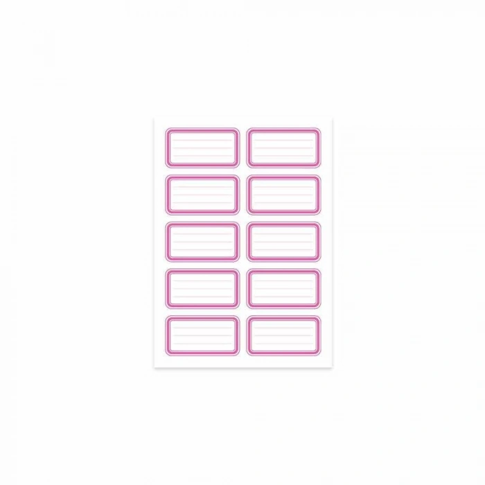 Keskin 220896-99 Tek Renk Pembe 3Lü Etiket