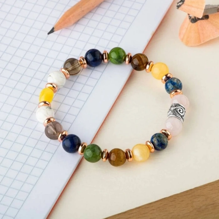 Kız Öğrenci Doğal Taş Bileklik