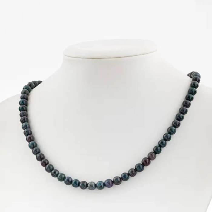 Krizokol 6 mm Dizi Doğal Taş Kolye