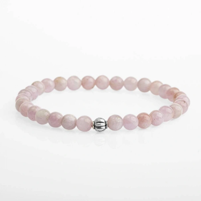 Kunzit 6mm Doğal Taş Bileklik