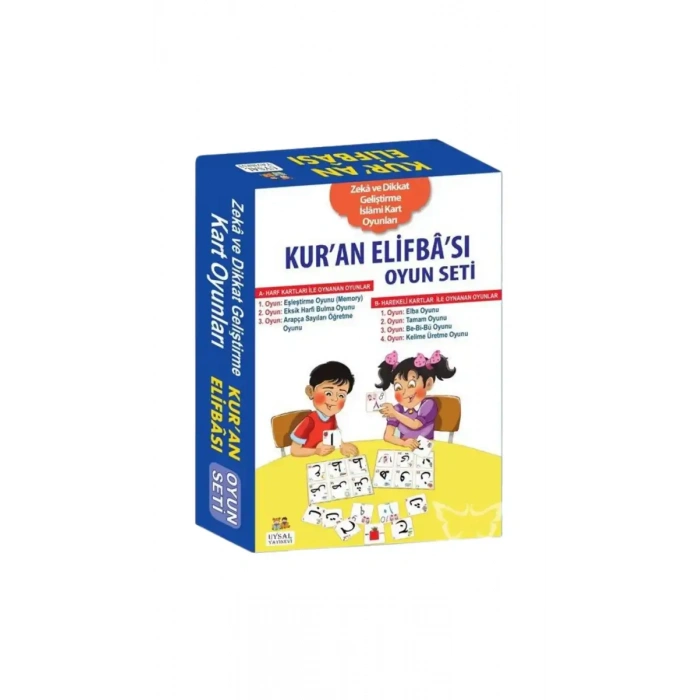 Kuran Elifbası Oyun Seti - Zeka ve Dikkat Geliştirme İslami Kart Oyunları