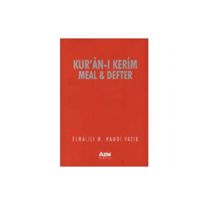 Kuranı Kerim Meal ve Defteri