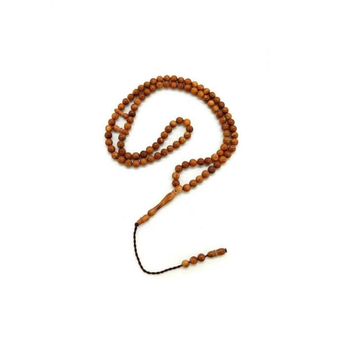 Küre Kesim 99 Luk Kuka Tesbih 5 mm - Açık Kahve