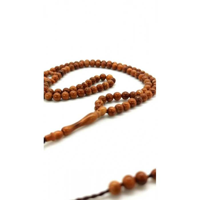 Küre Kesim 99 Luk Kuka Tesbih 5 mm - Açık Kahve
