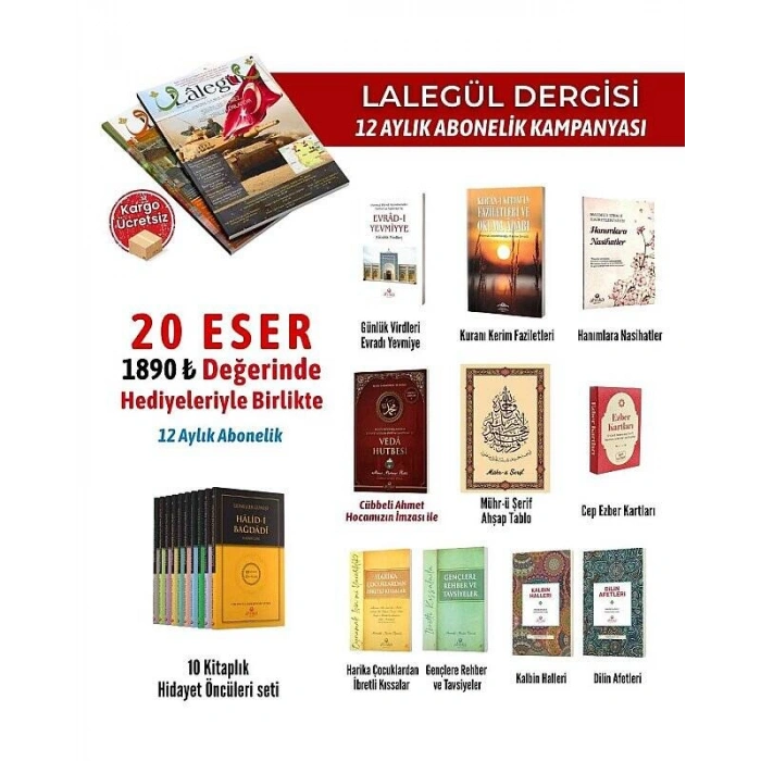 Lalegül Dergisi 12 Aylık Abonelik Paketi