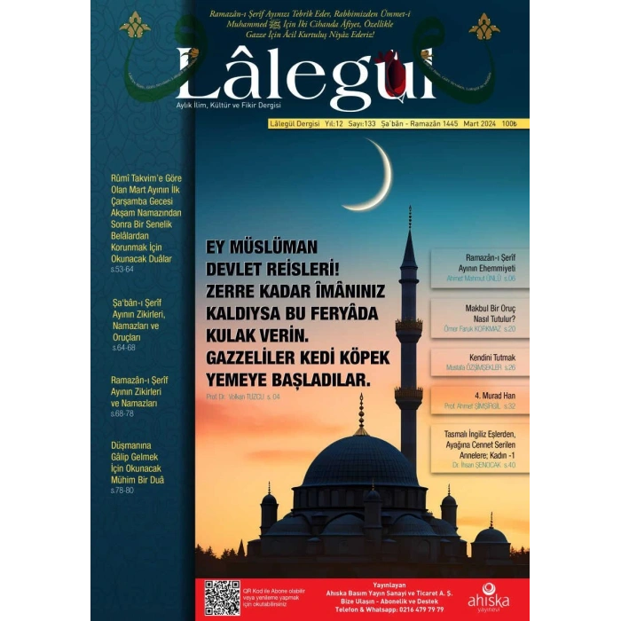 Lalegül Dergisi 133. Sayı Mart 2024