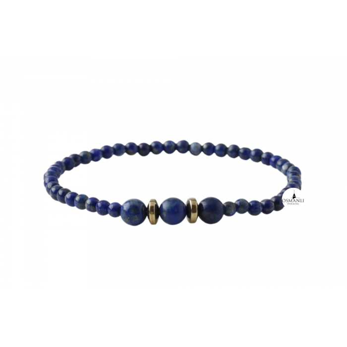 Lapis Lazuli 4mm Doğal Taş Bileklik