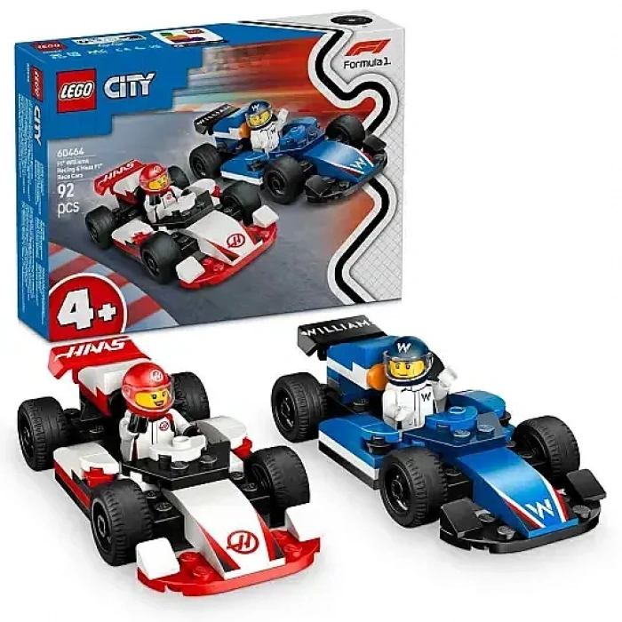 Lego City F1 Williams Racing Ve Haas F1 Yarış Arabaları 60464