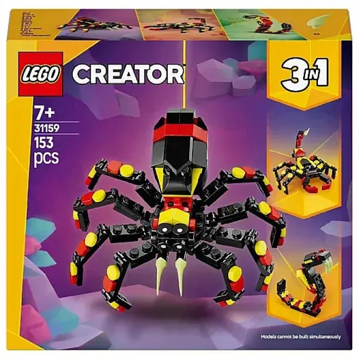 Lego Creator 3 ü 1 Arada Vahşi Hayvanlar Şaşırtıcı Örümcek 31159