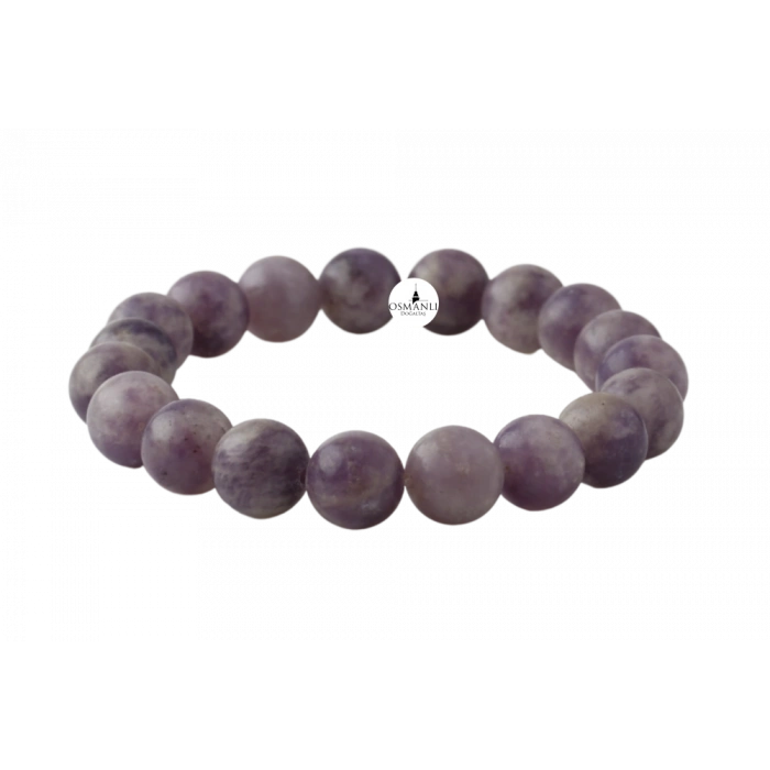 Lepidolit 10mm Doğal Taş Bileklik