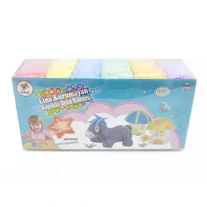 Lino Oyun Hamuru Kurumayan Köpük 6 Lı