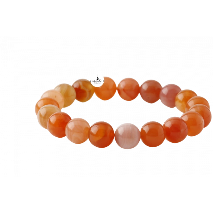 Madagaskar Akiği 10mm Doğal Taş Bileklik