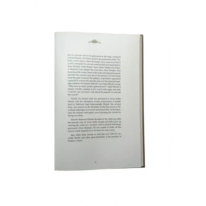 Mahmud Efendi Hazretlerinin Hayatı İngilizce