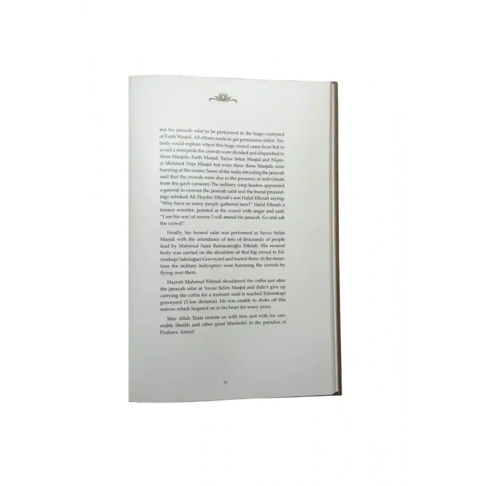 Mahmud Efendi Hazretlerinin Hayatı İngilizce