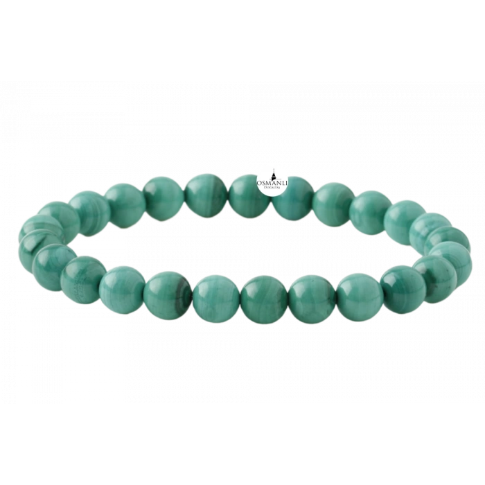 Malakit 8mm Doğal Taş Bileklik