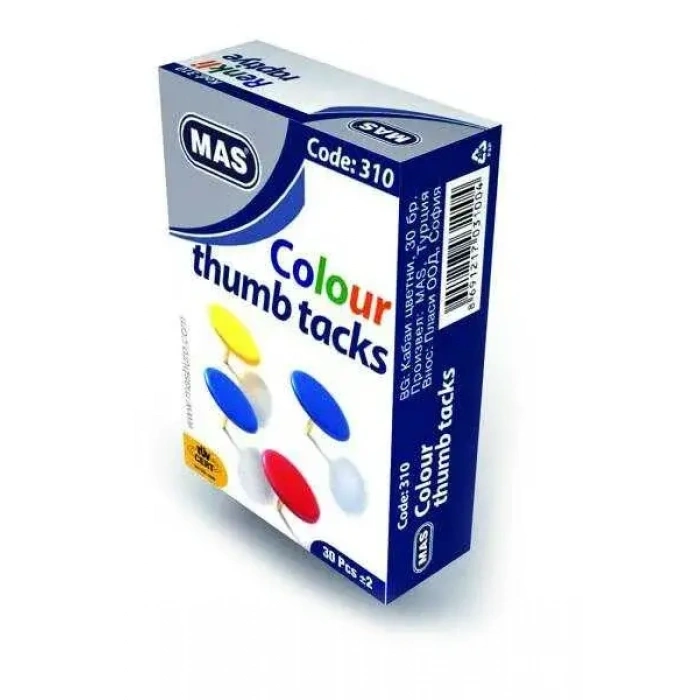 Mas 310 Renkli Raptiye (Pvc Kaplı) (Karışık