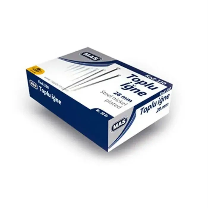 Mas 335 Toplu İğne 250 Gr.Nikelli 28 Mm.