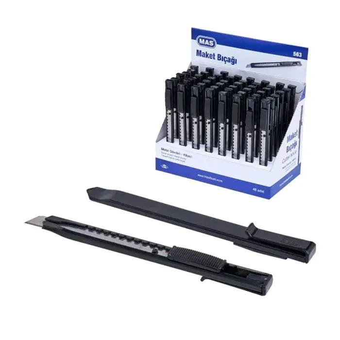 Mas 563 Maket Bıçağı Metal Gövdeli Klipsli
