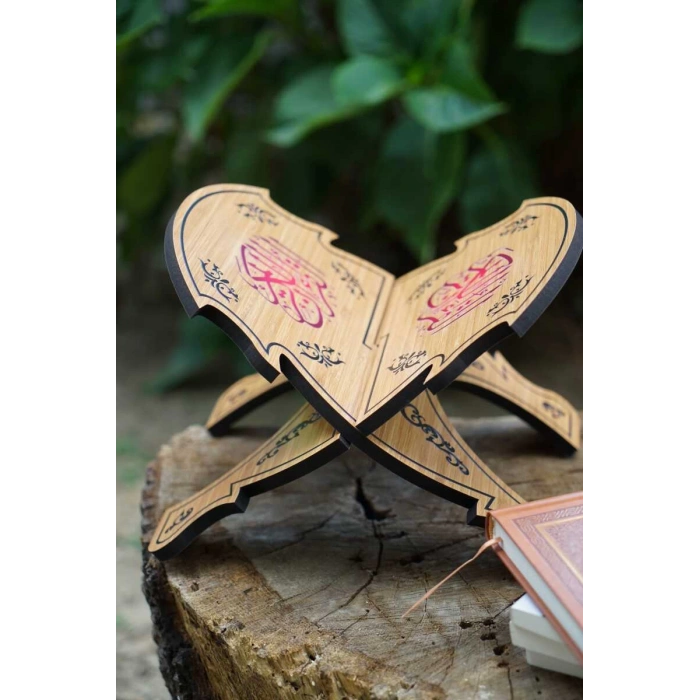 Masaüstü Hat Yazılı Ahşap Rahle