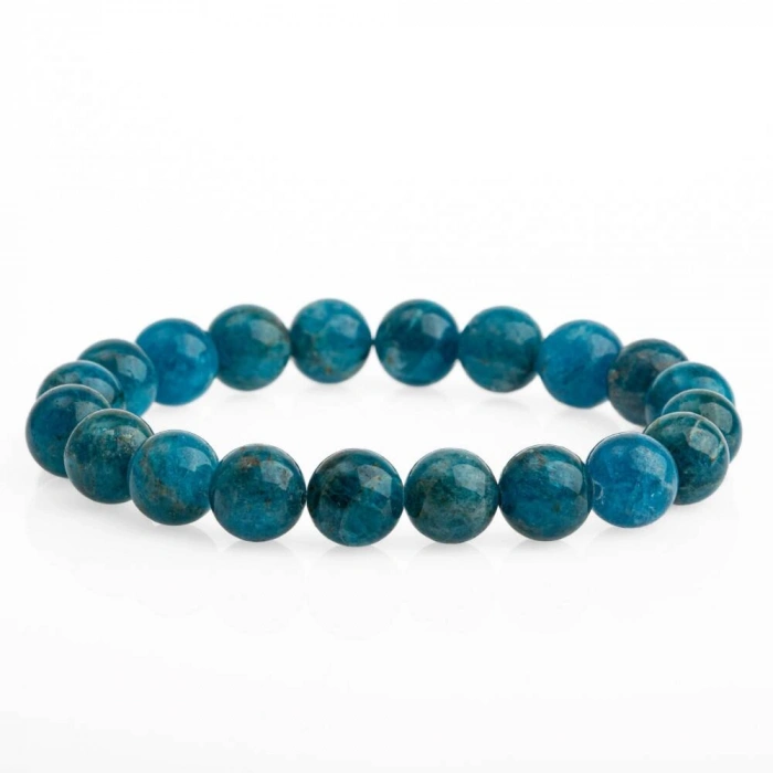Mavi Apatit 10mm Doğal Taş Bileklik