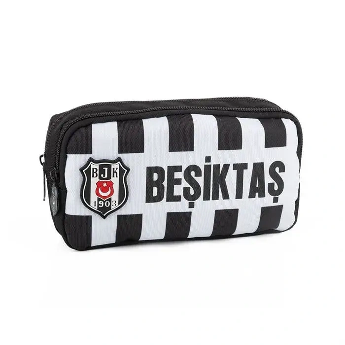 Me Beşiktaş Me Team İnce Çubuk Desenli Suni Deri Okul Çantası