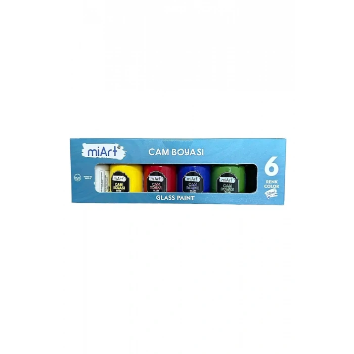 Miart Cam Boyası 30 ml 6 Lı