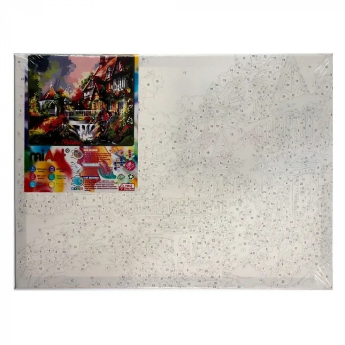 Miart Sayılarla Boyama Seti Huzurlu Bahçe 30x40 cm