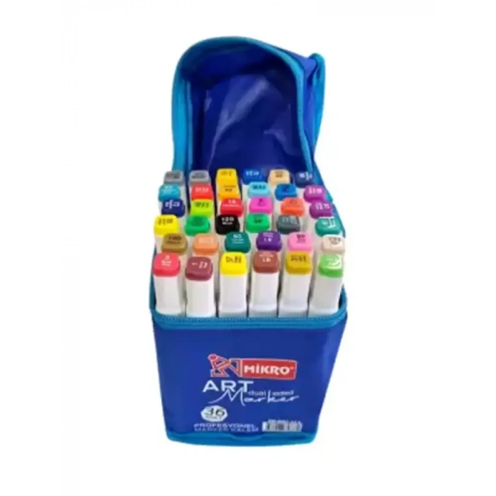 Mikro Art Çift Taraflı Marker Seti 36 Renk