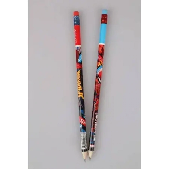 Mikro Spiderman Figürlü Silgili Kurşun Kalem