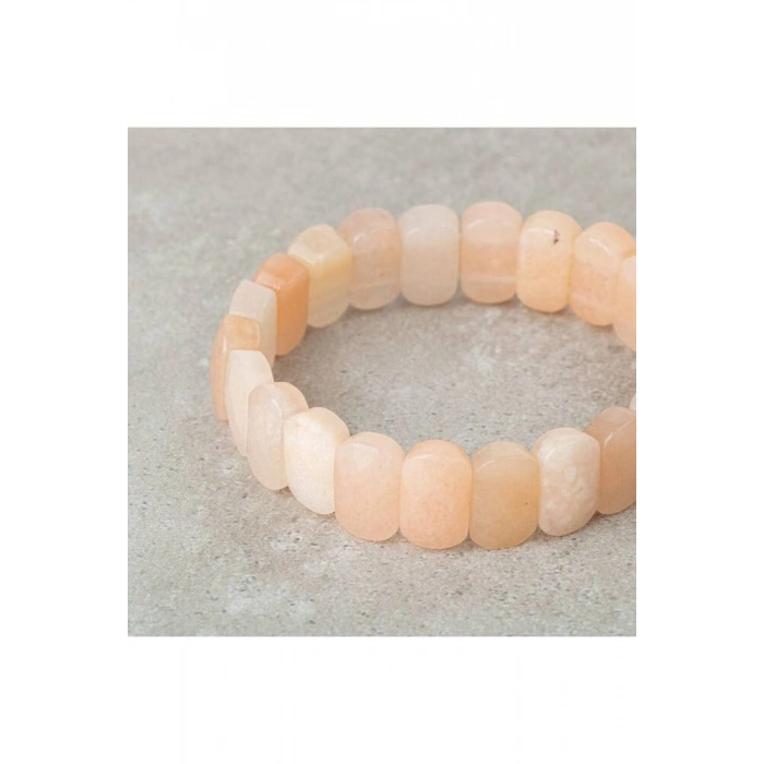 Morganit Doğal Taş Geniş Kesim Bileklik